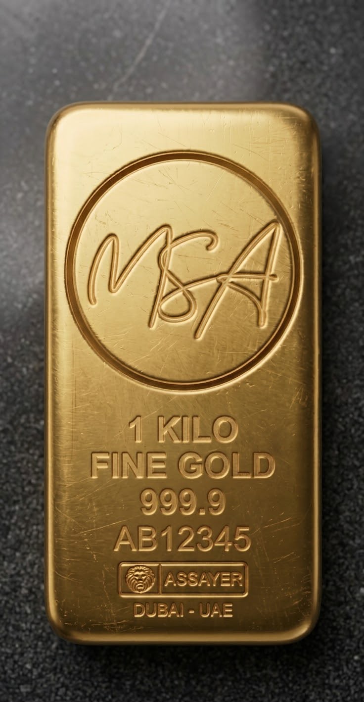 1 Kilo Fine Gold Bar (999.9 Purity)